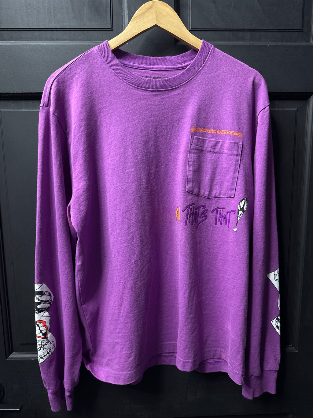 Chrome Matty boy I want more not less long sleeve sz small U