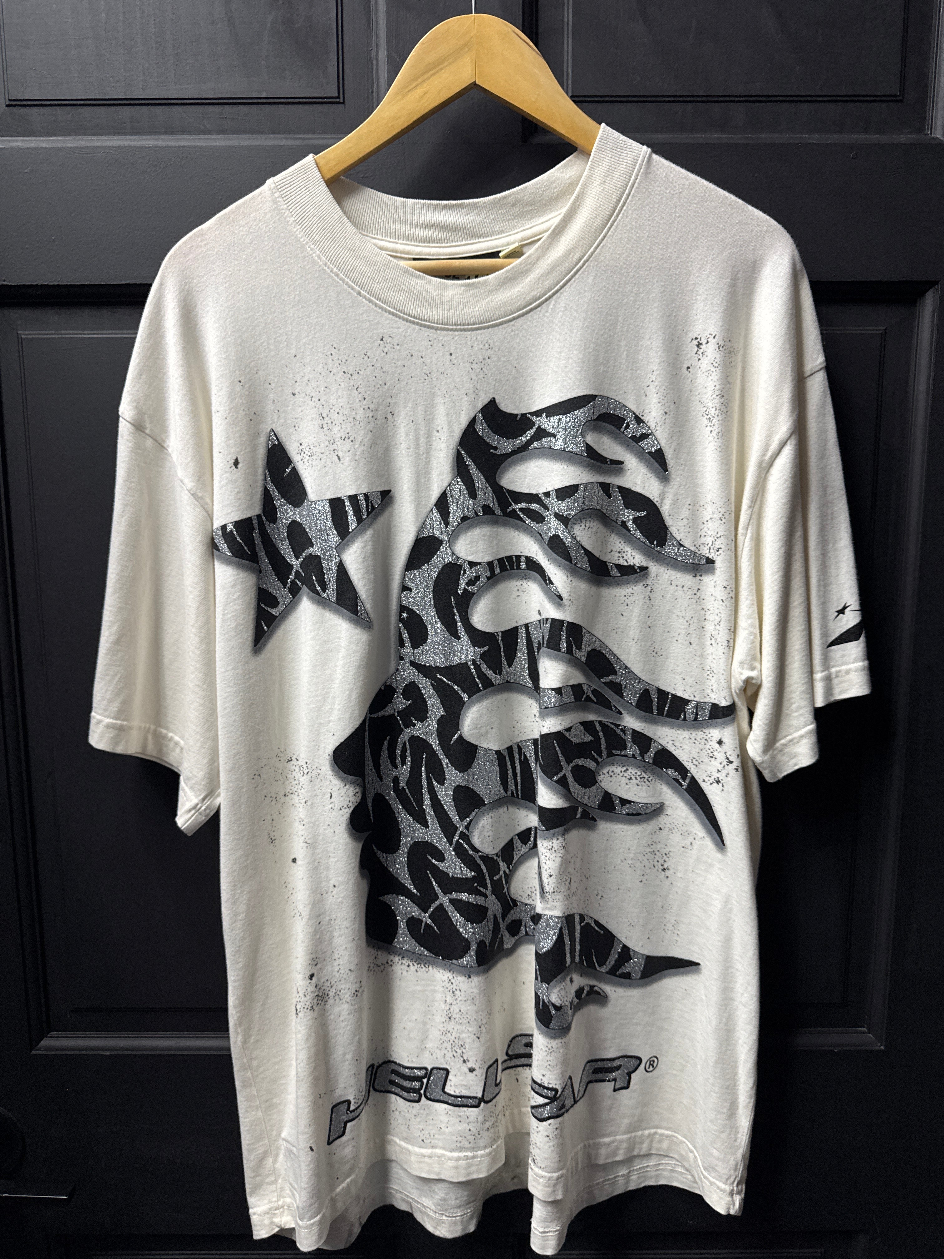 Hellstar P2P glitter tee sz Large