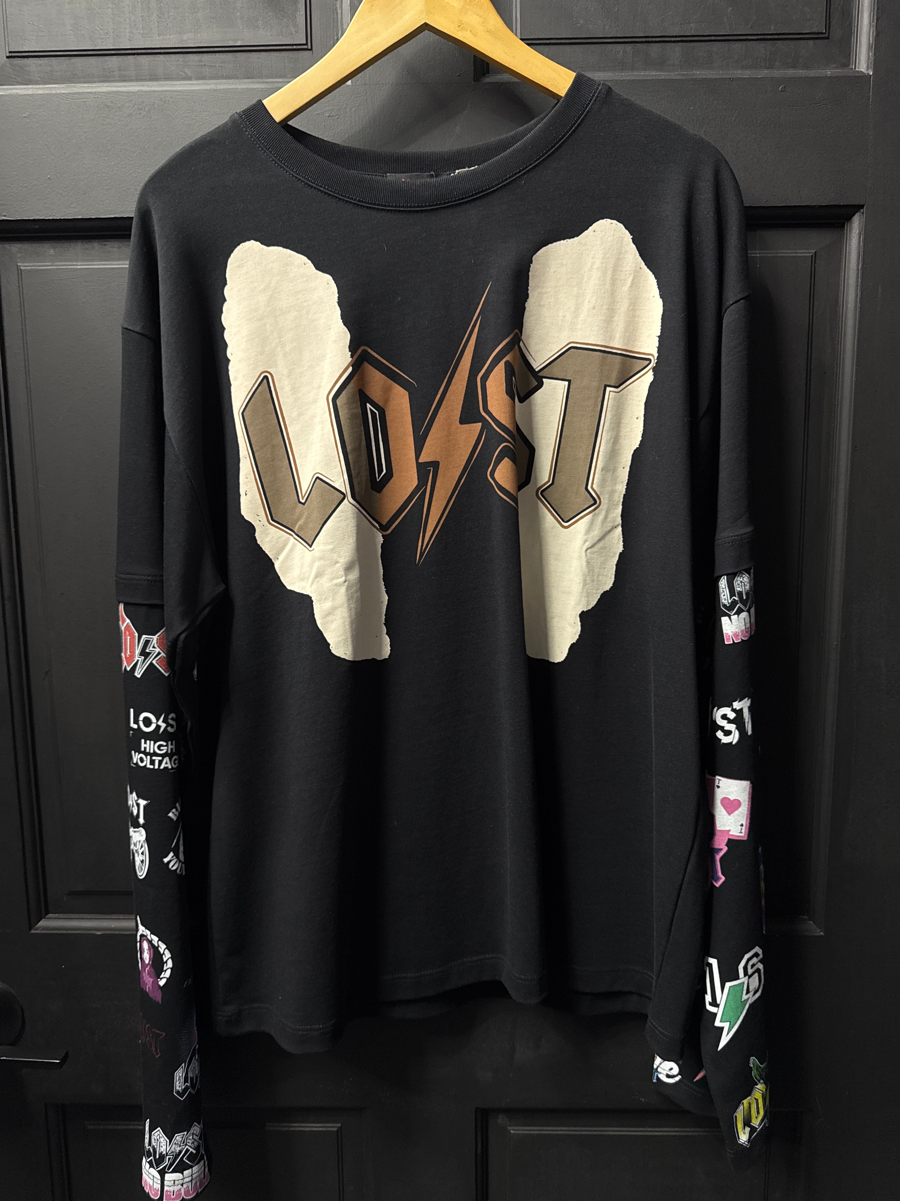 Lost intricacy multi logo long sleeve XL