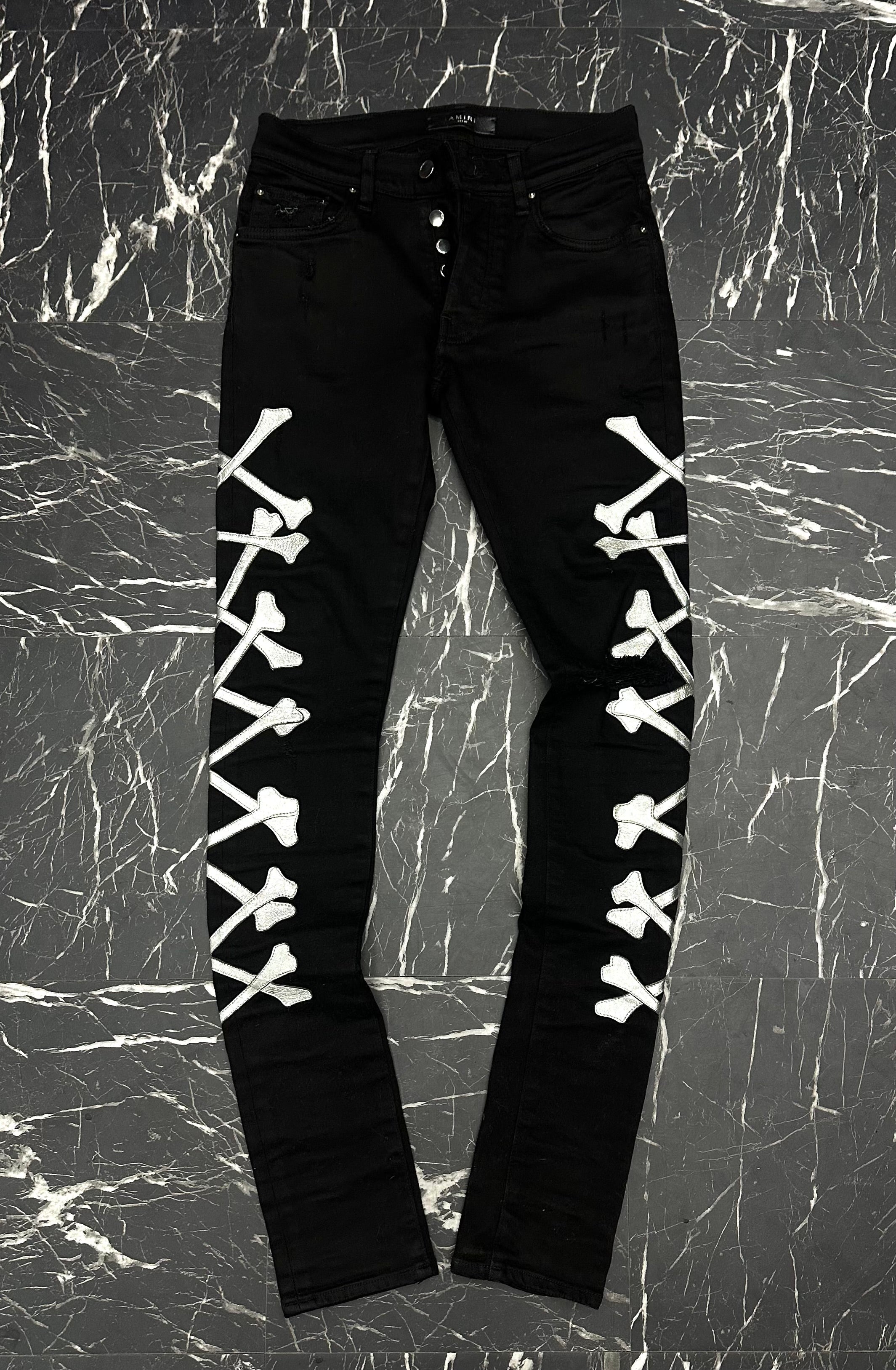 Amiri jeans silver bones sz 28 U