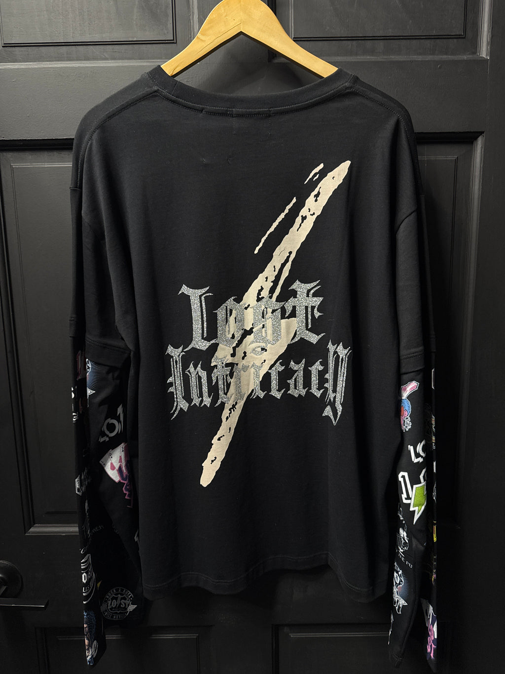 Lost intricacy multi logo long sleeve XL