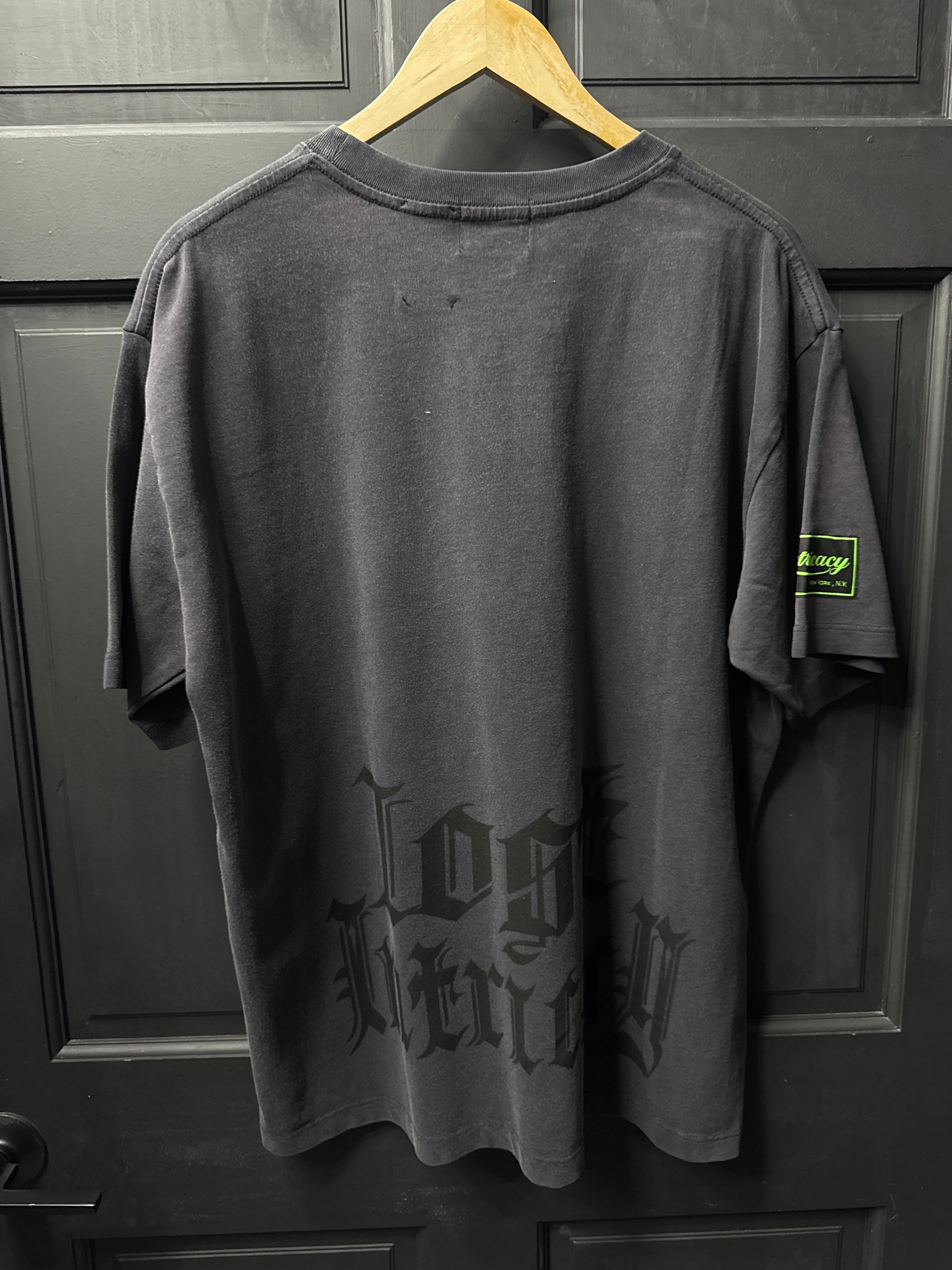 Lost intricacy rhinestone logo tee sz Large