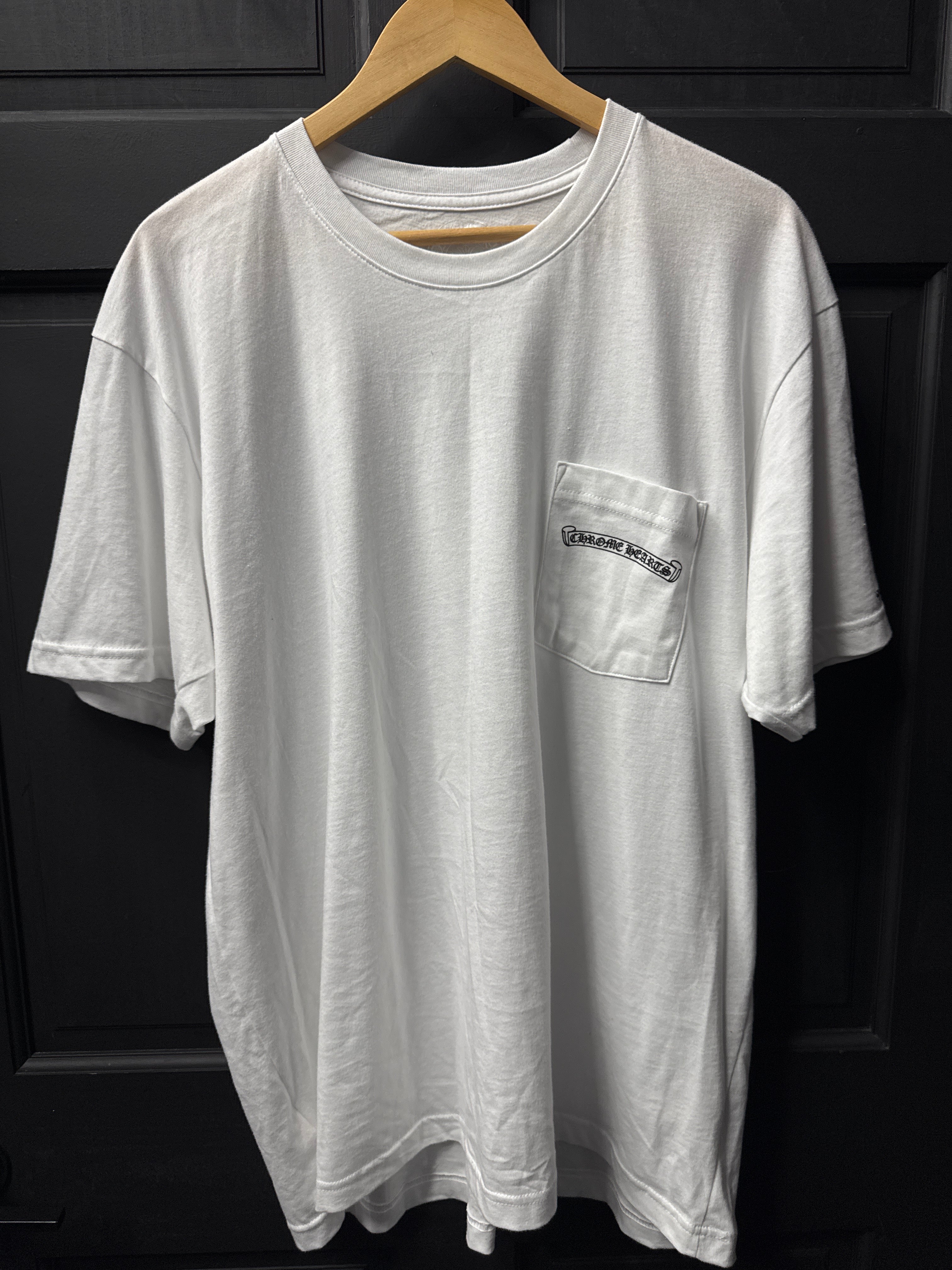 Chrome heart scroll tee sz XL New