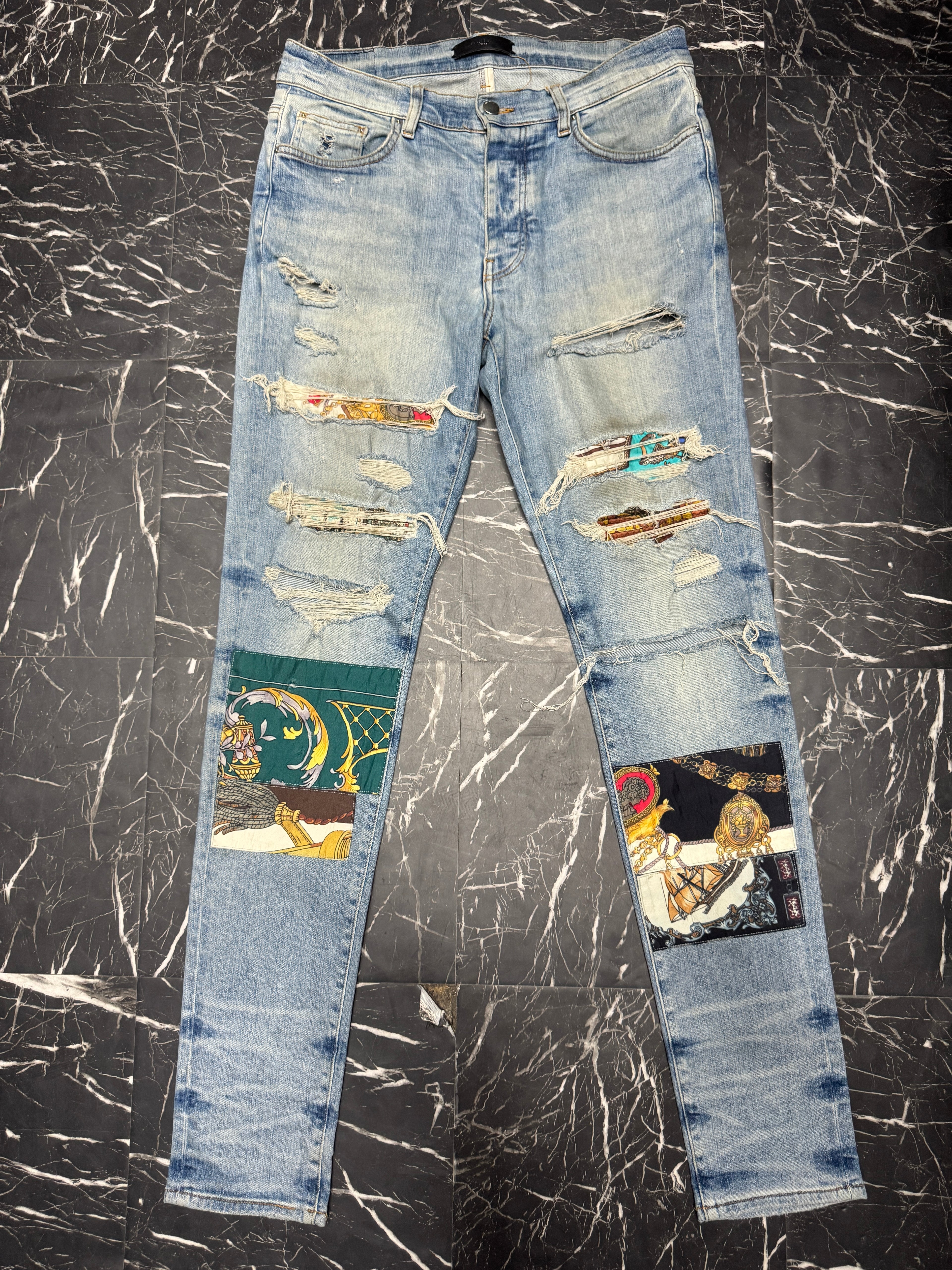 Amiri art patchwork jeans sz 33 U