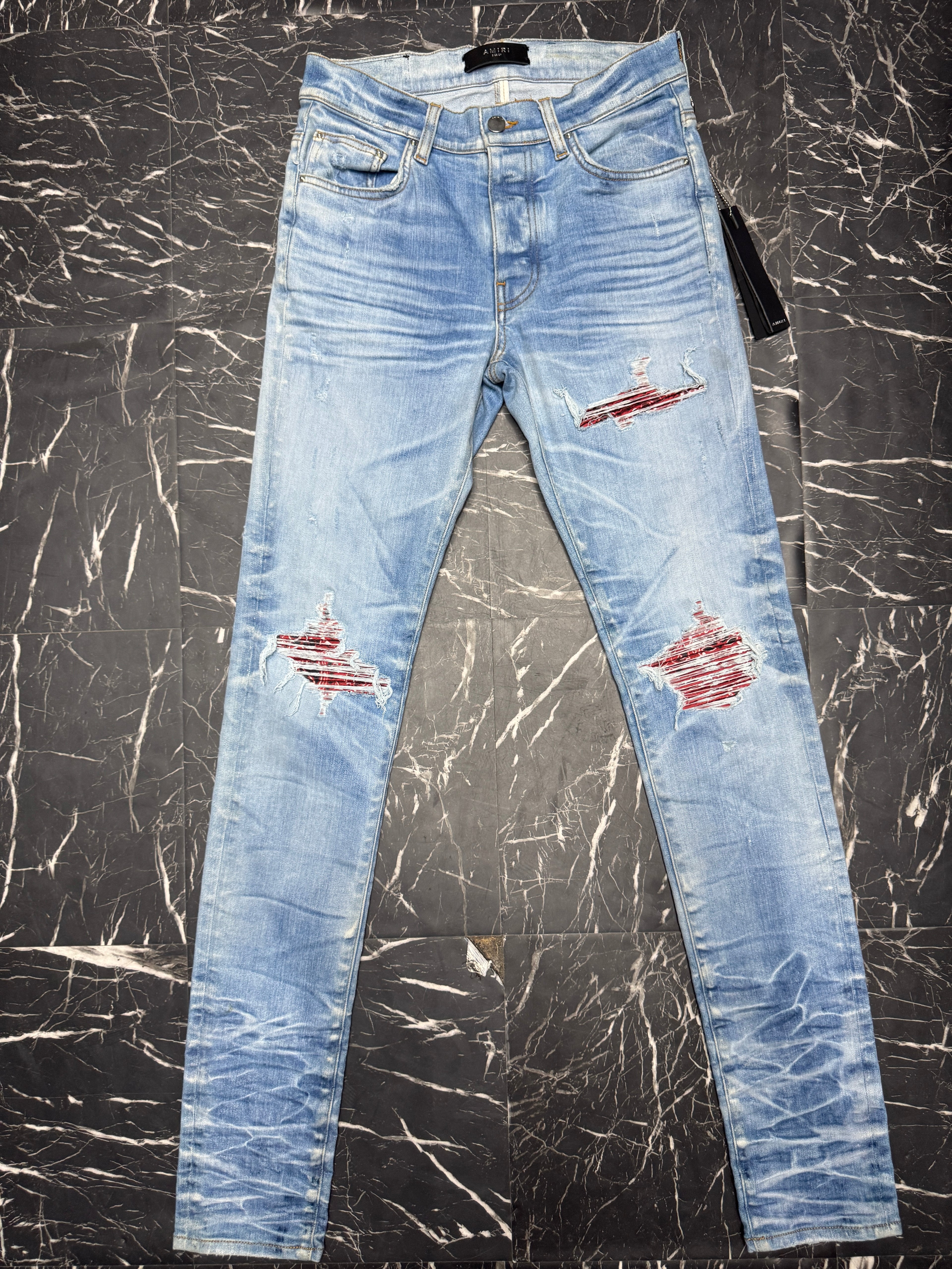 Amiri jeans red patches sz 29 New