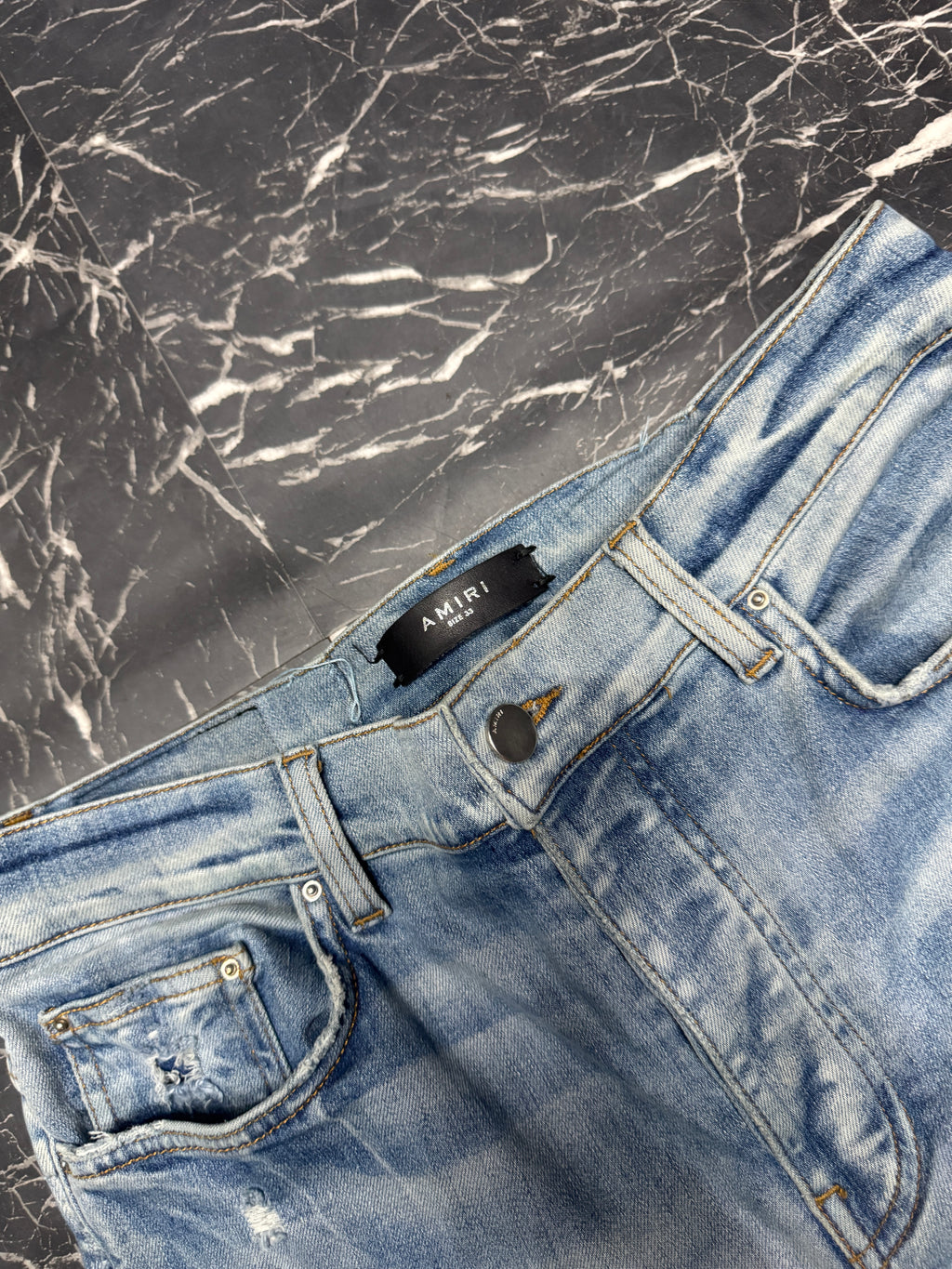 Amiri camo patchwork jeans sz 33 U