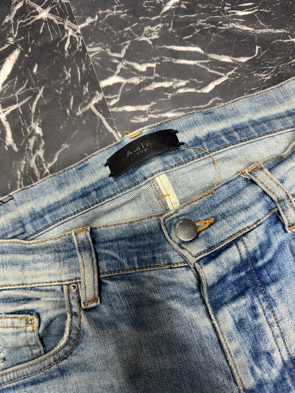 Amiri art patchwork jeans sz 33 U