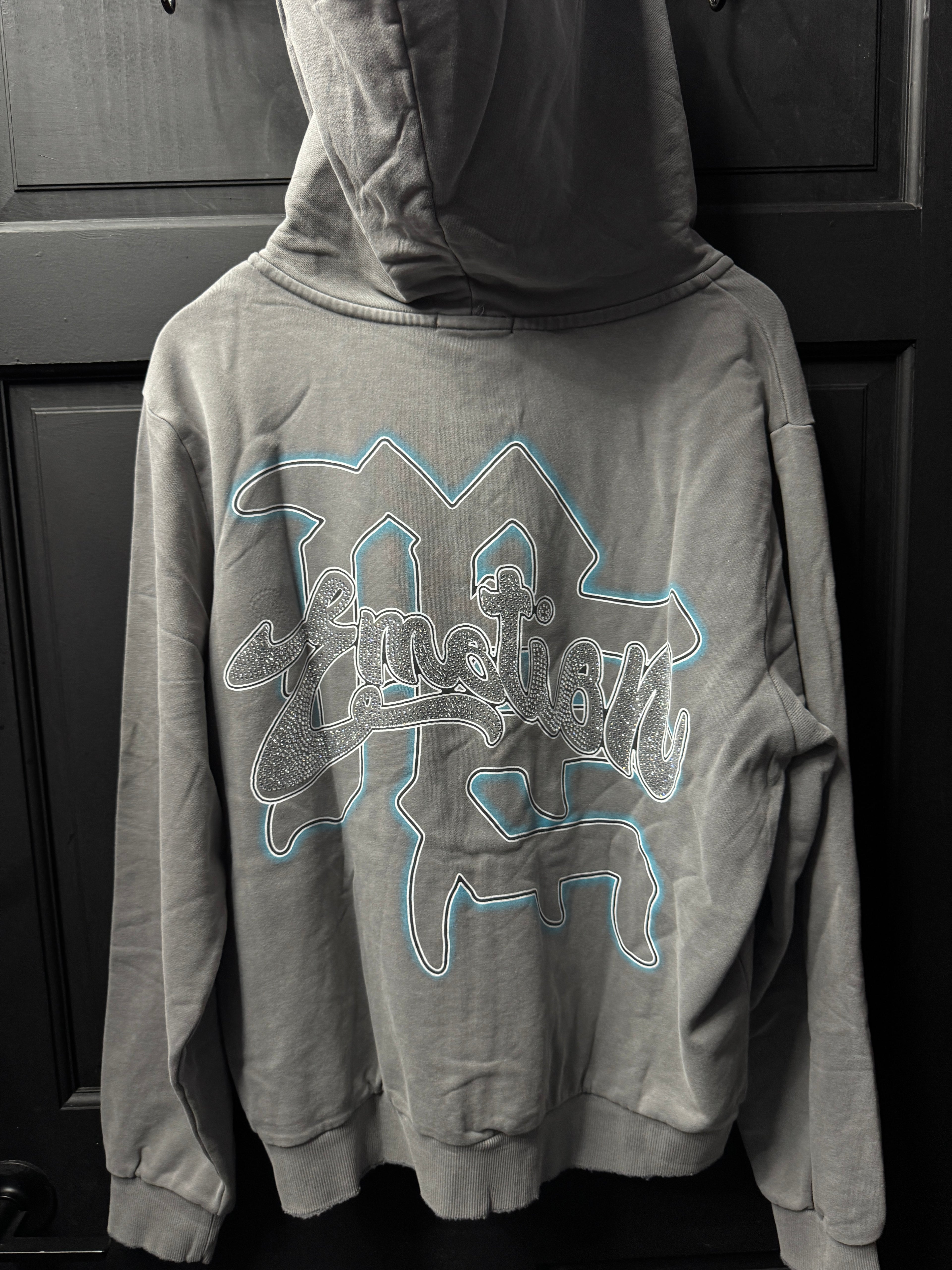 Mixed emotions angel zip up