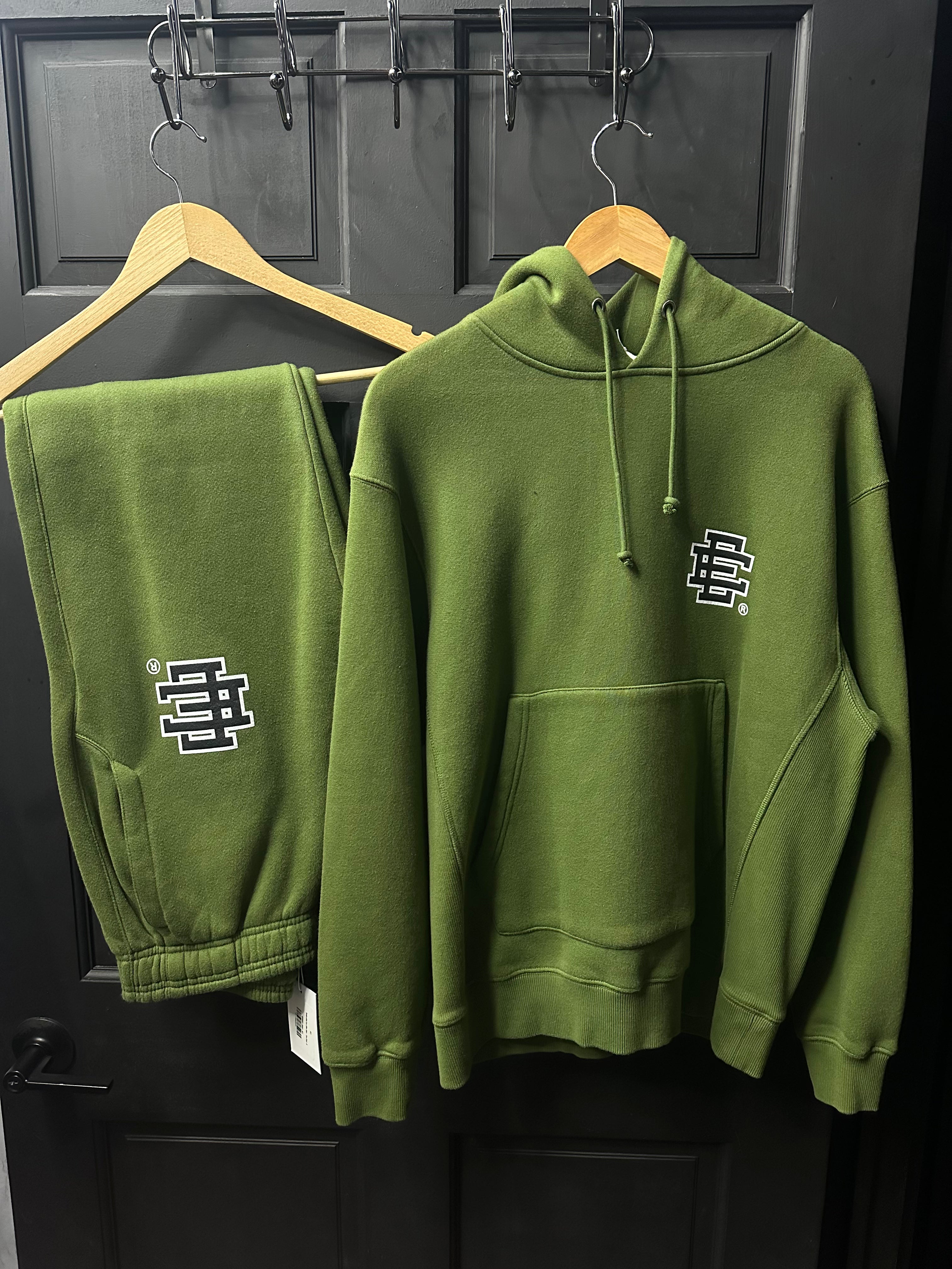 Eric Emanuel olive sweatsuit