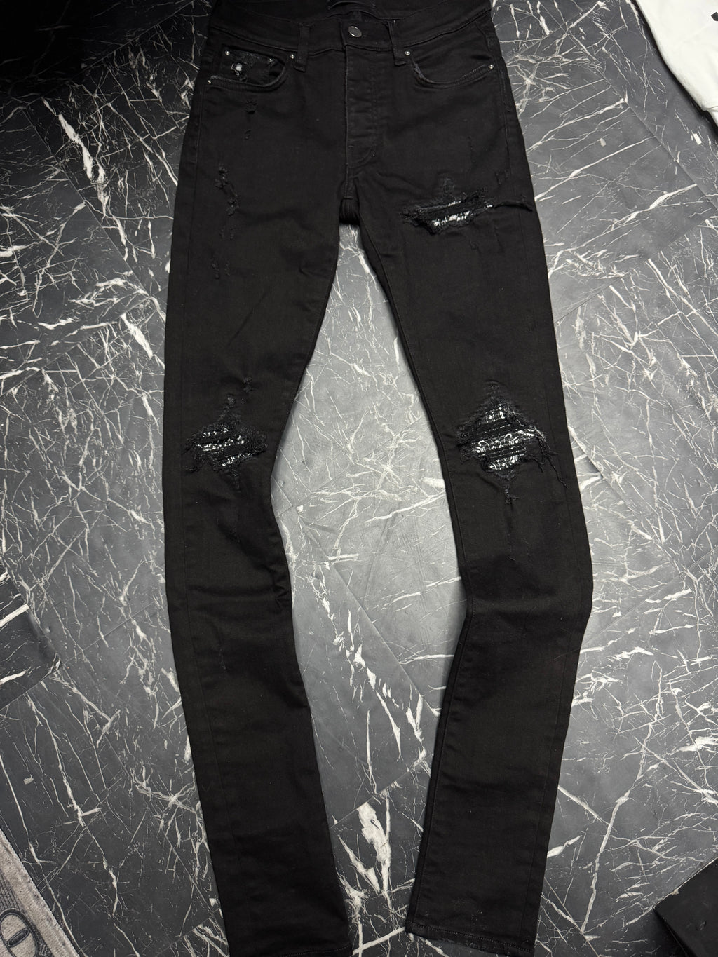 Amiri jeans MX1 paisley patch sz 28 U