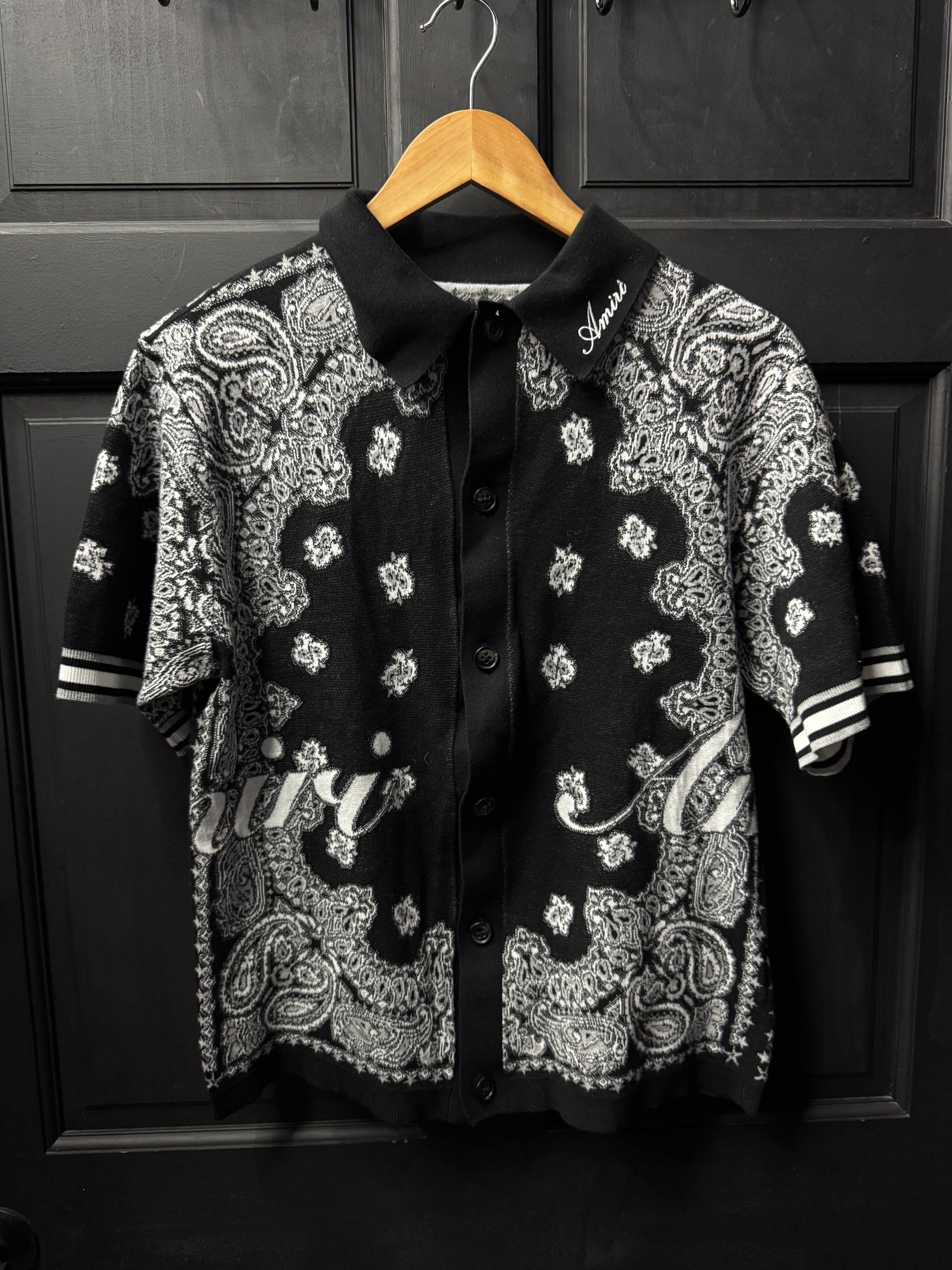 Amiri knitted button up sz M New