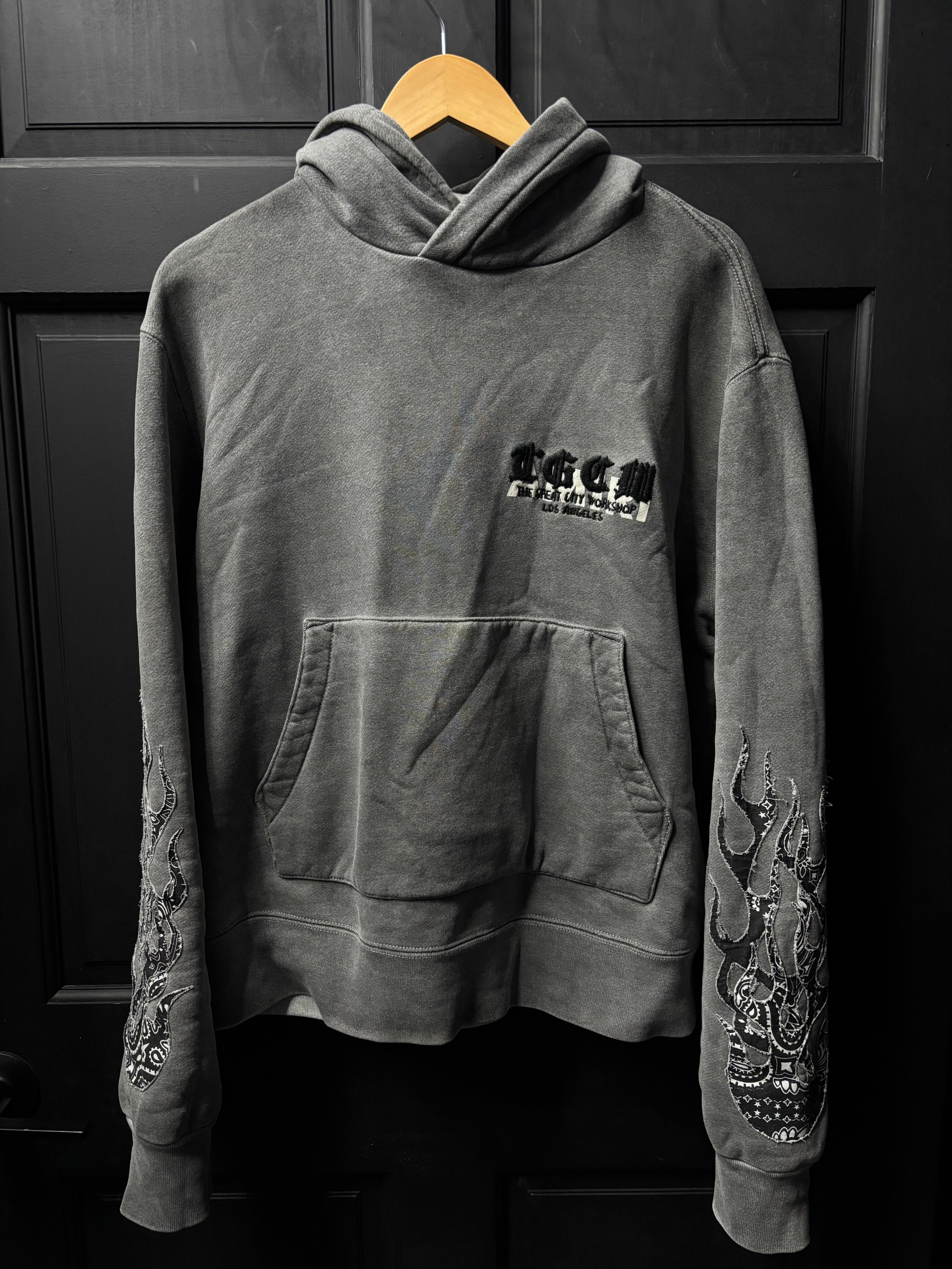 Amiri flame hoodie U sz small