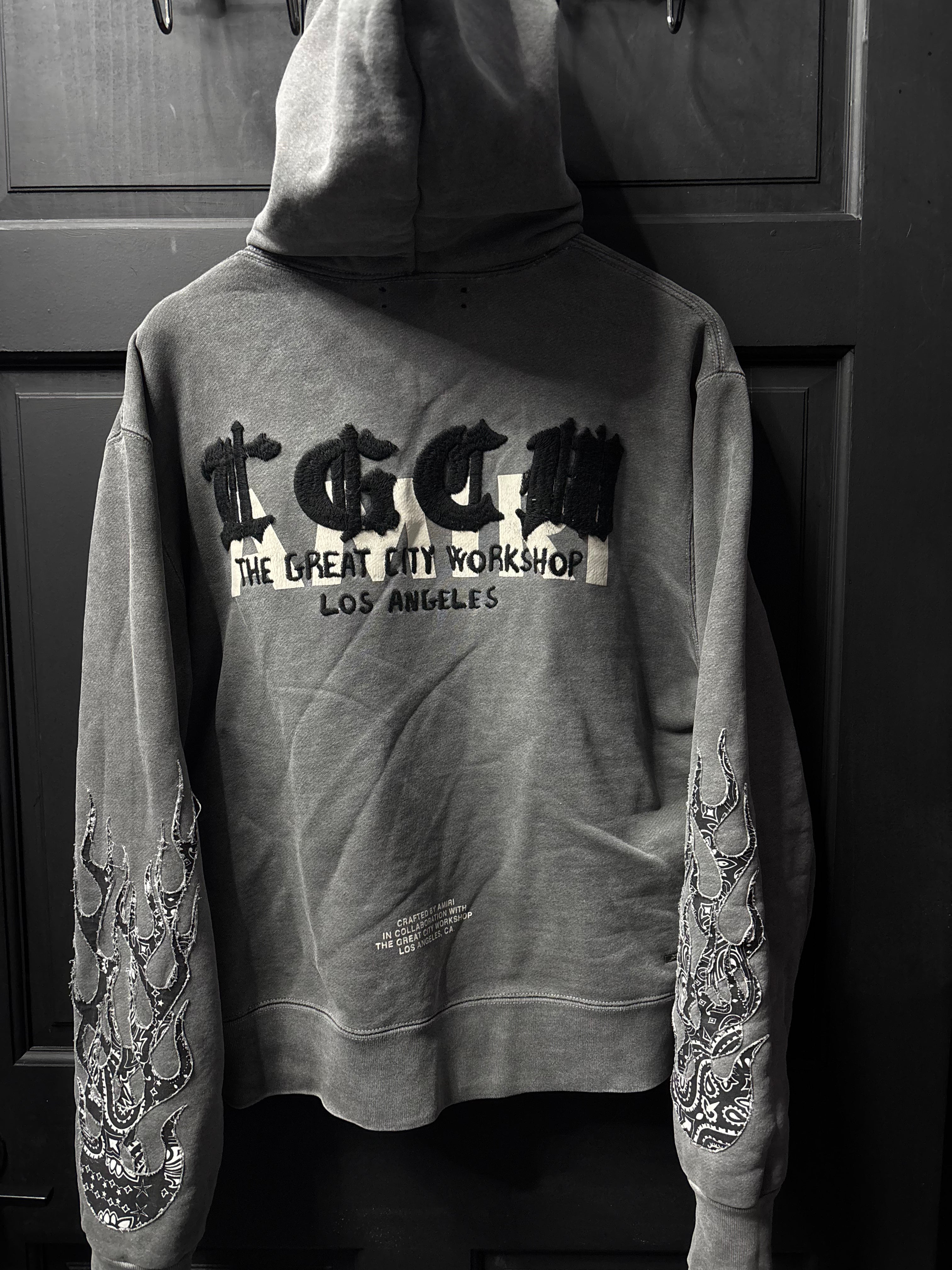 Amiri flame hoodie U sz small