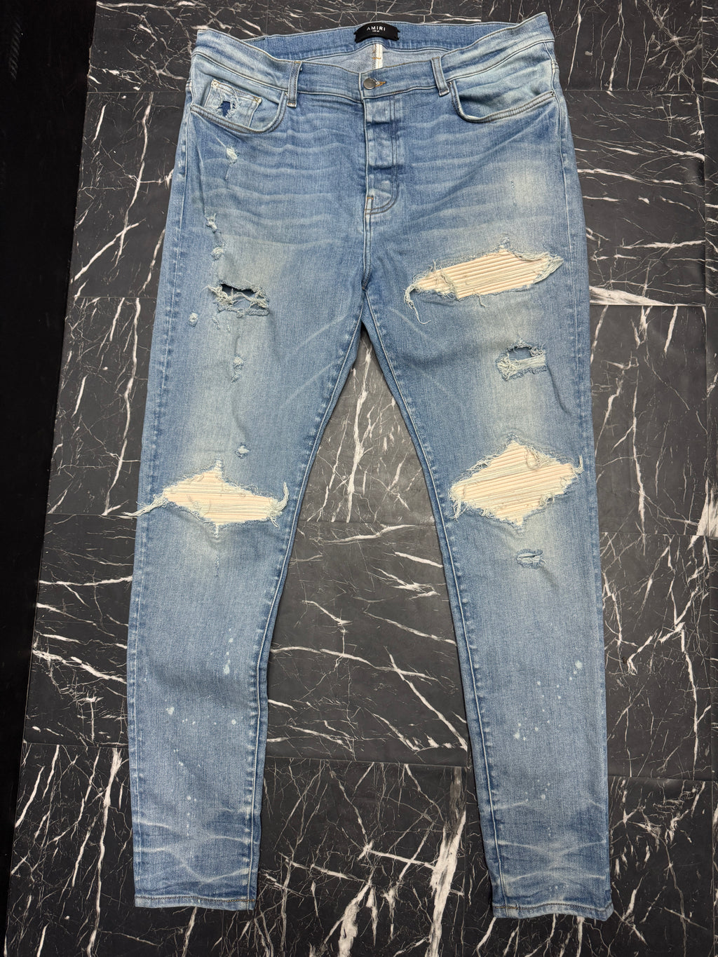 Amiri jeans MX1 white patch sz 40 U