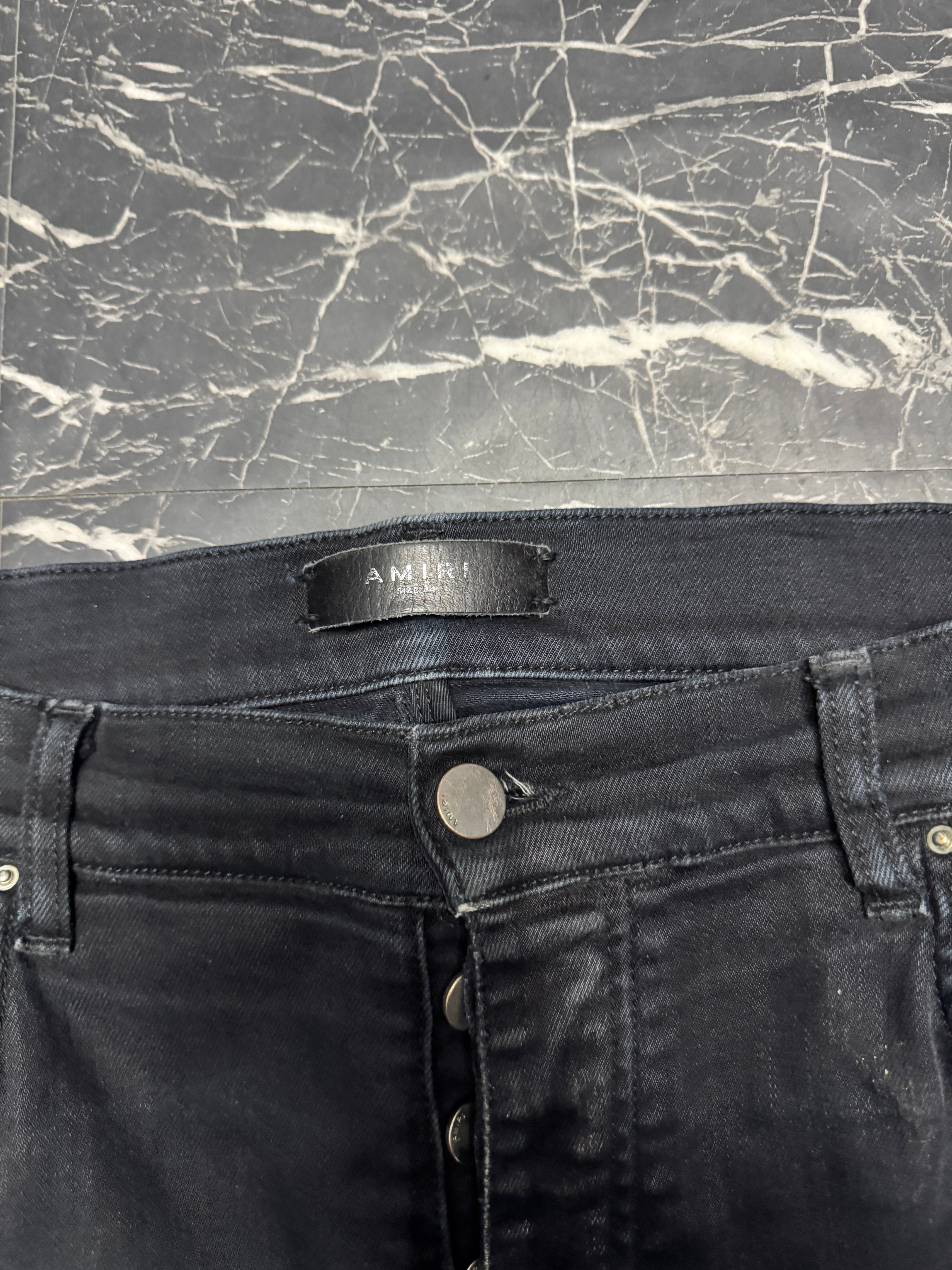 Amiri jeans mx2 brown patch sz 34 U